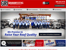 Tablet Screenshot of grahamroofing.com